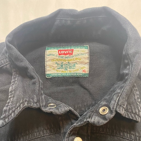 Levi’s Strauss Western Wear Pearl Button Up Casual Shirt Prep Preppy - Picture 4 of 6